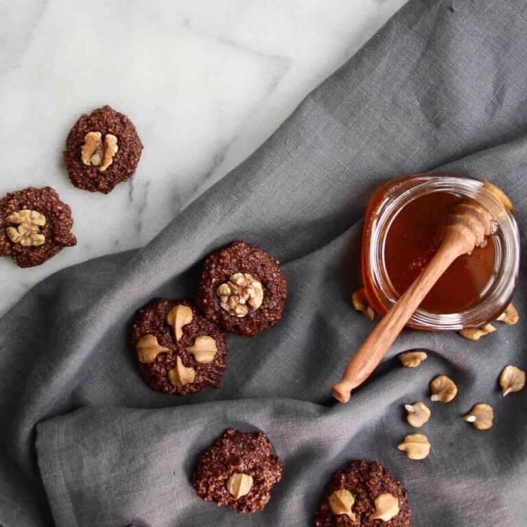 Gf chocolate walnut cookies sweetened with honey 1024x1024 1