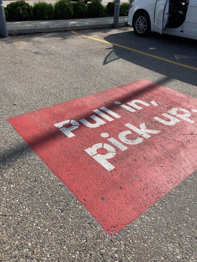 Parking for pc express grocery pickup