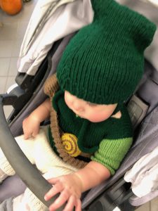 Baby Link from Legend of Zelda - Knitted Handmade Halloween Costume