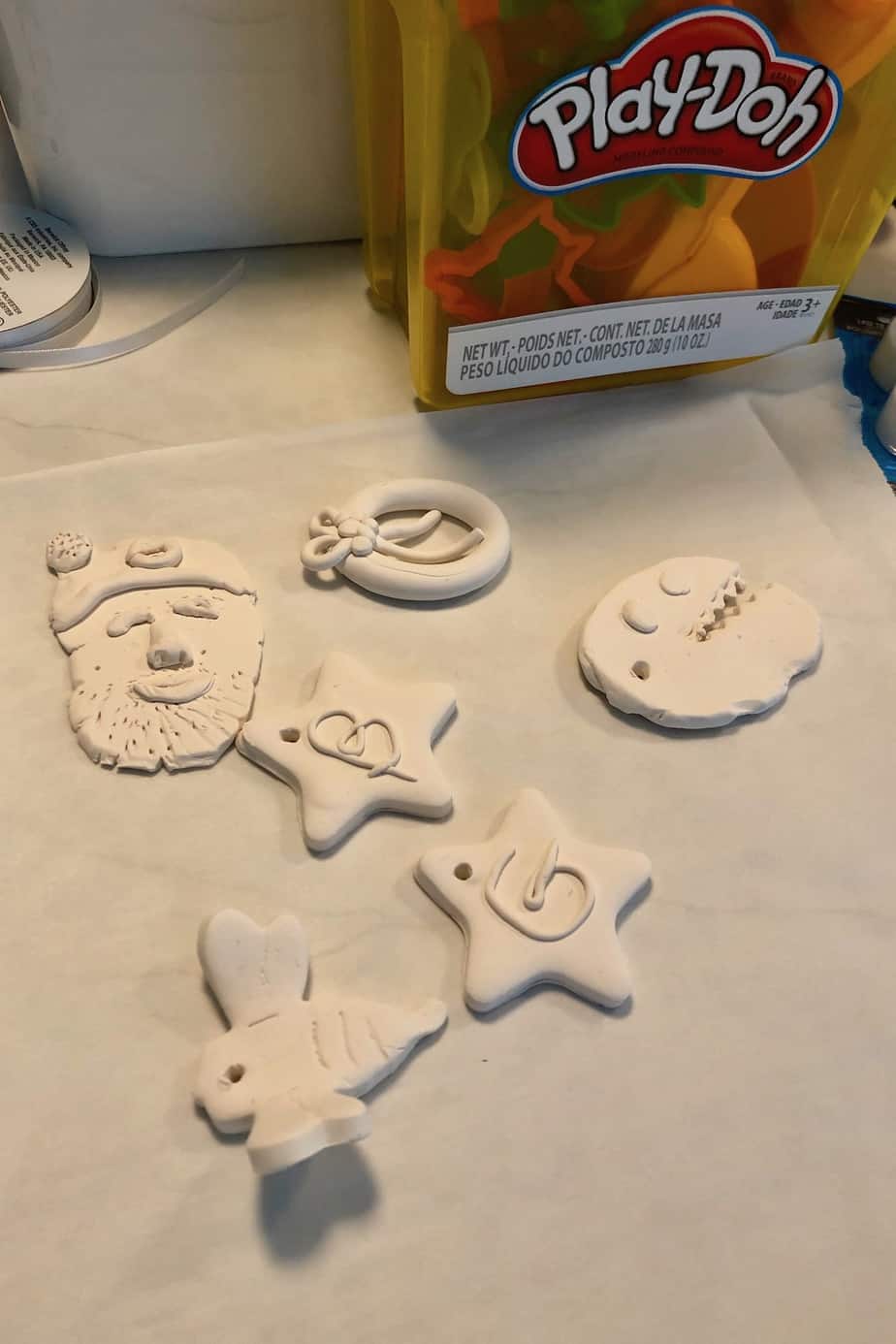 Children’s clay Christmas ornaments