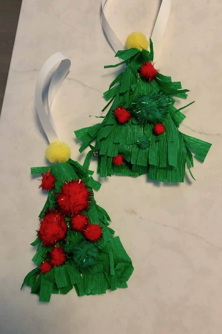Piñata christmas tree ornaments