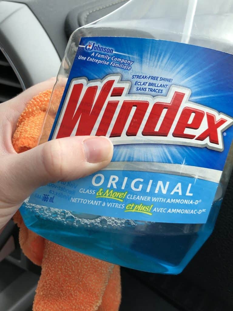 How to clean the inside of a car windshield