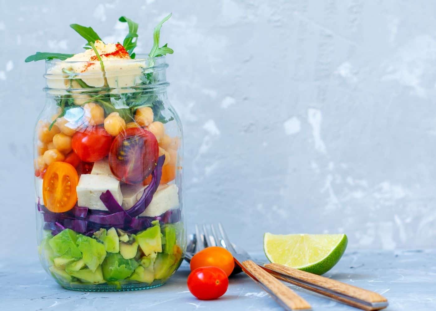 Lunch storage - salad in a jar