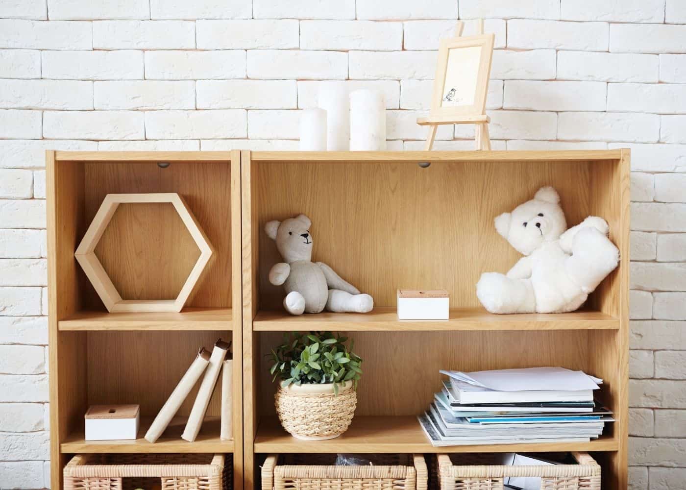 Shelves for Storing Toys - Plain Wood