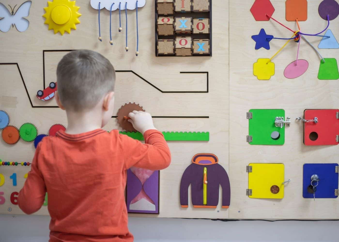 Montessori toys - busy board