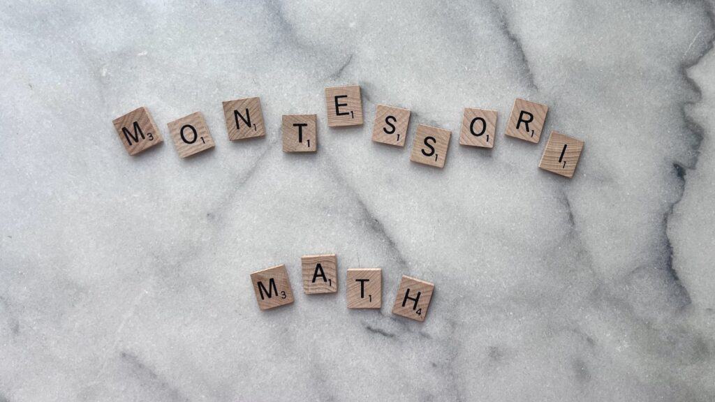 Montessori math letters