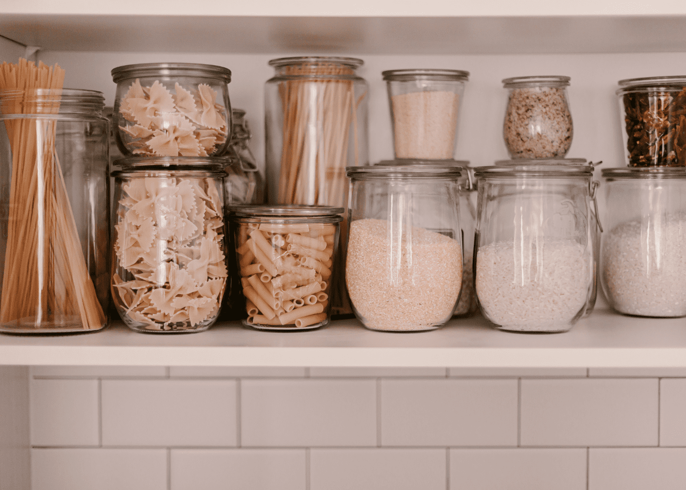 small kitchen storage ideas jars