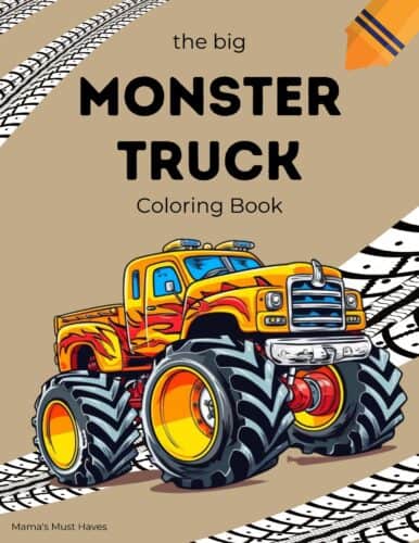 Monster Truck Coloring Book - MamasMustHaves