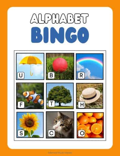 Cover - alphabet bingo - mama's must haves