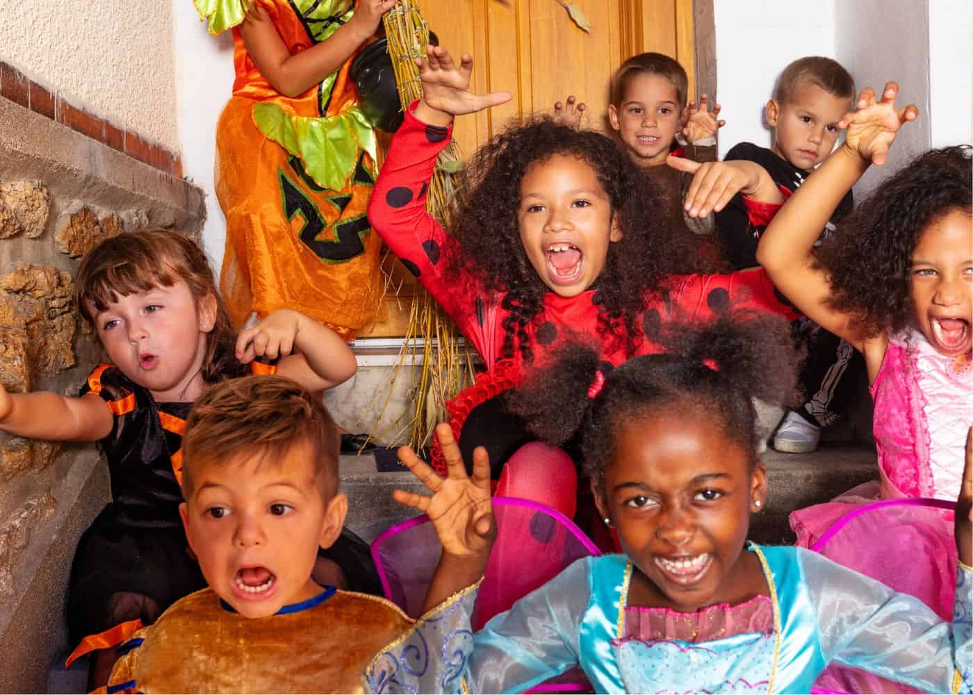 Halloween kids - super jazzed trick or treating