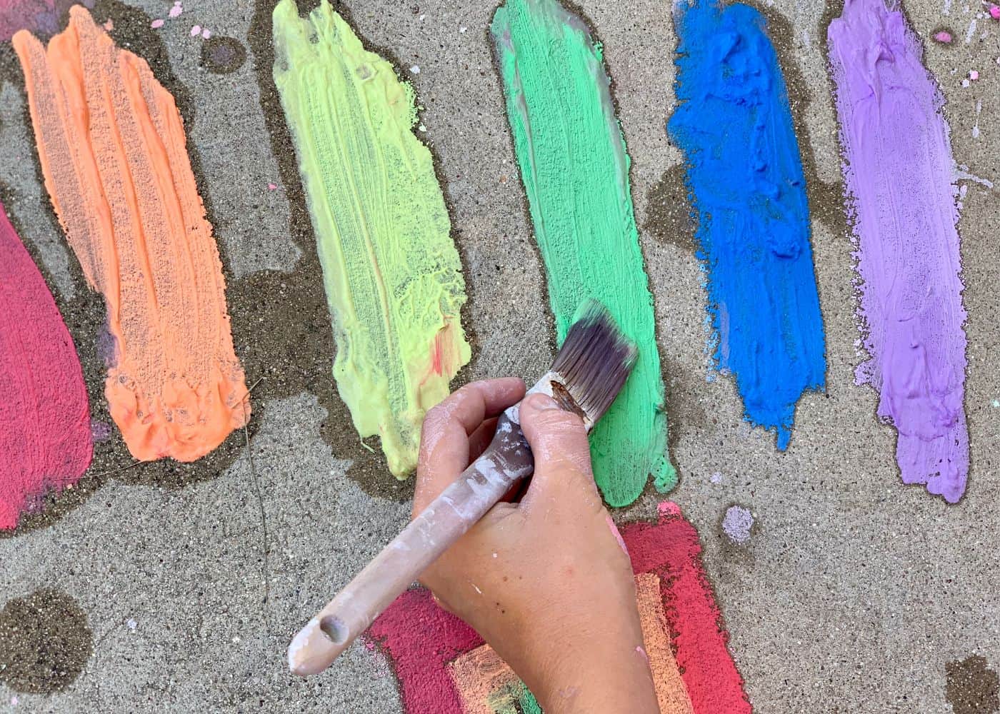 Sidewalk chalk paint